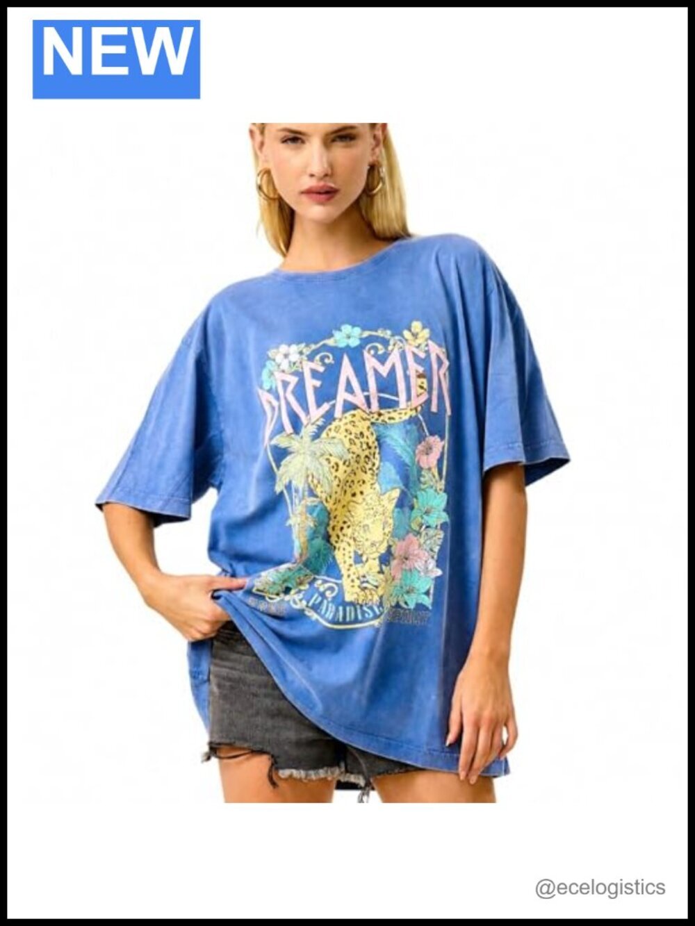 Premium Oversized Vintage Graphic T Shirt Mineral Wash Relaxed Fit Boho Casual